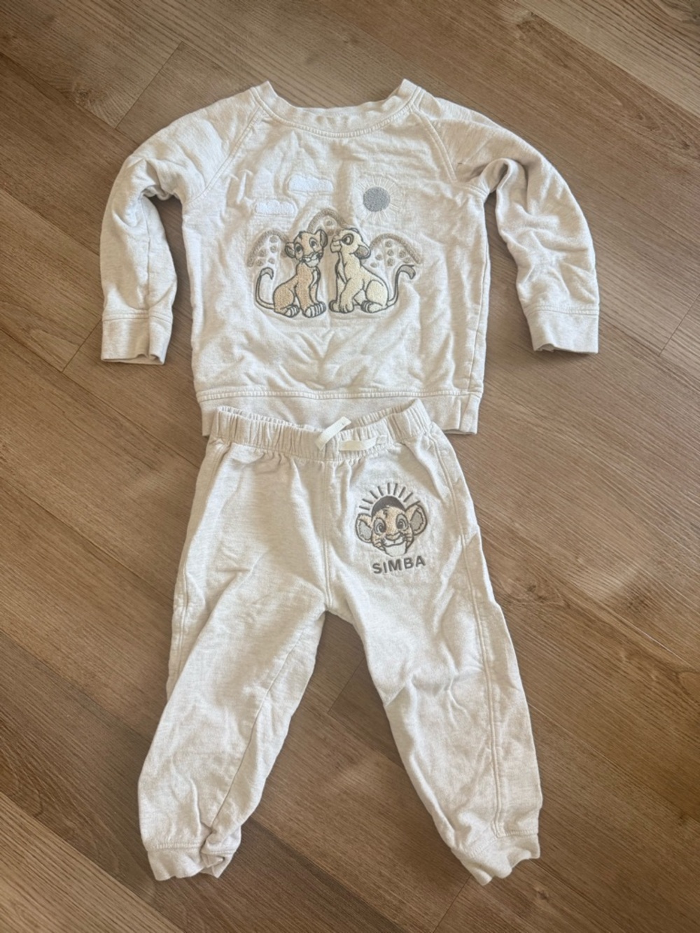 Simba Beige Kids jogger Set - Lion King Inspired